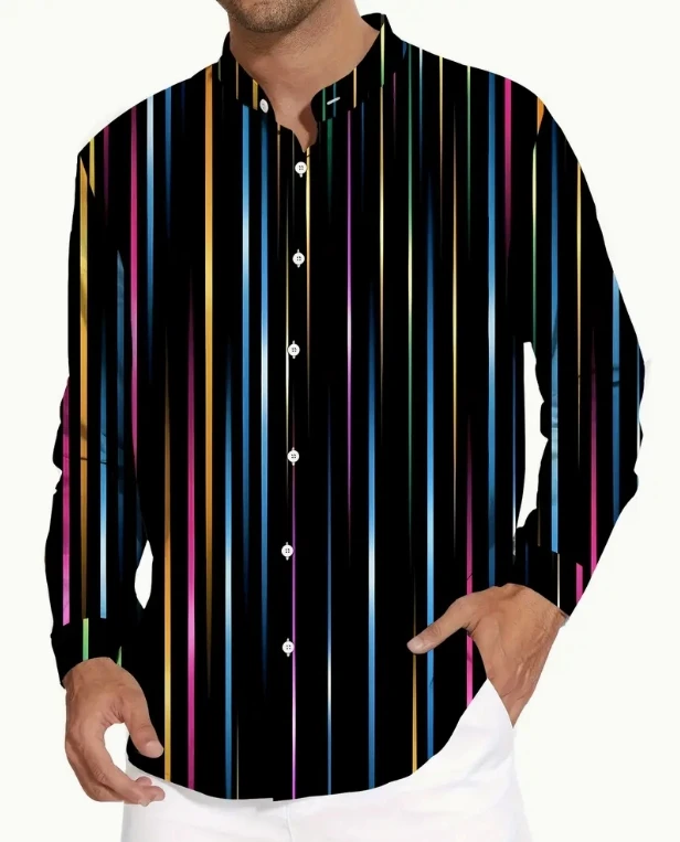 

Men's autumn long-sleeved shirts are fashionable and comfortable, with a variety of colors and patterns, and the new model 2025、