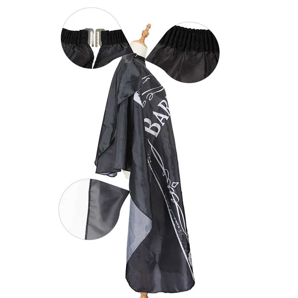 2023 Barber Hairdressing Cape Retro Hair Cutting Cape Black White Coat To Cut Hair Styling Tool Waterproof Apron For Man Haircut