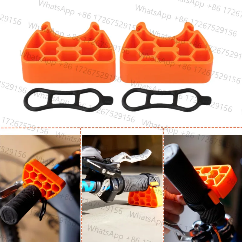 Bike Handlebar Stand Stabilizer Bracket, 2Pack Clip-On Tool for MTB Repair & Inverted Parking, PETG Material, Fits 30-34mm Grips