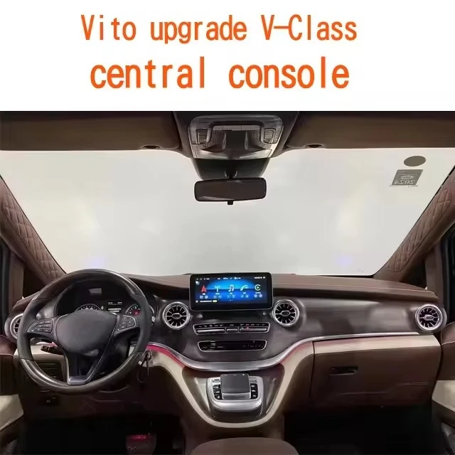 Upgrade Center Automobile Console Modified Instrument Panel with Touch Screen for  Vclass Vito W447