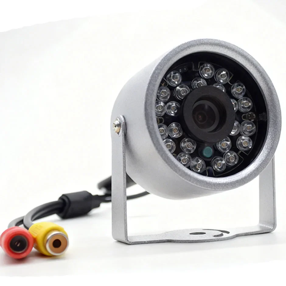 HD 12 V/24 V Frontkamera, robust, rund, 30 LEDs, IR-Nachtsicht, wasserdicht, Fahrzeug-Rückfahrkamera für LKW/Anhänger/Tonabnehmer/Wohnmobil