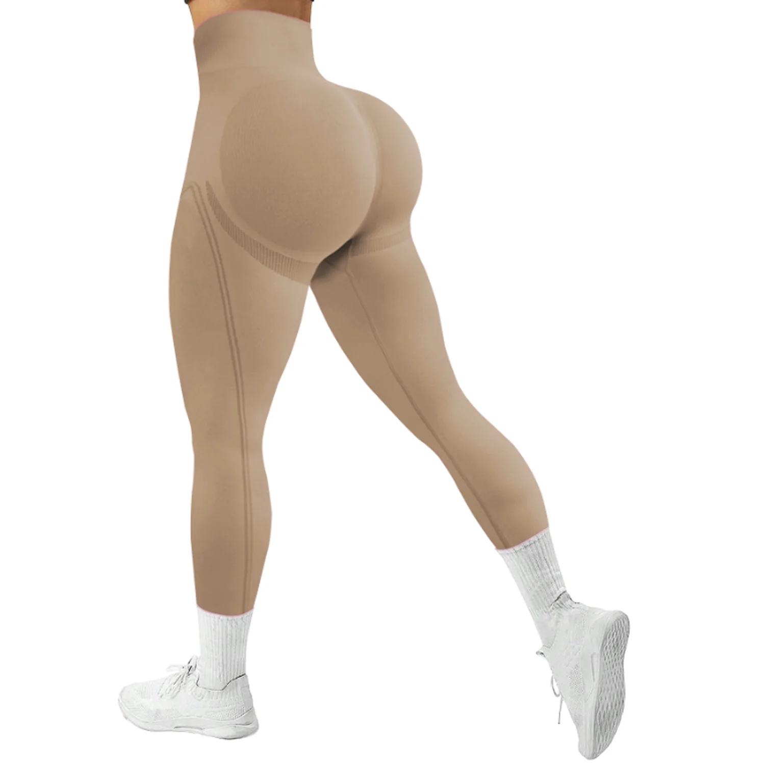 2025 المرأة رياضة اليوغا طماق بعقب رفع الرياضية تجريب Leggins تمتد سروال التدريب الرياضة اللياقة البدنية الجوارب