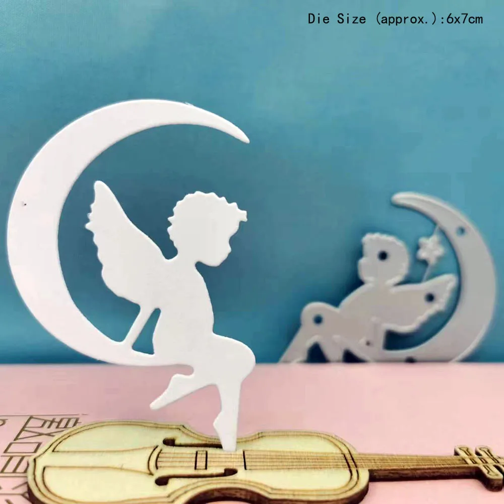 

Crescent Moon Spirit Dies Cutting Clear Stamp DIY Album Decorative Embossing Paper Cards Craft Cutting Dies Scrapbooking