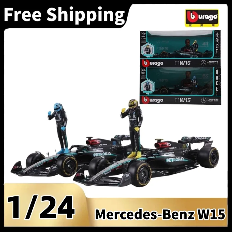 [disponibile]-burago-1-24-modellino-auto-da-corsa-f1-in-metallo-pressofuso-auto-singola-con-figura-del-pilota-veicolo-da-collezione-statico