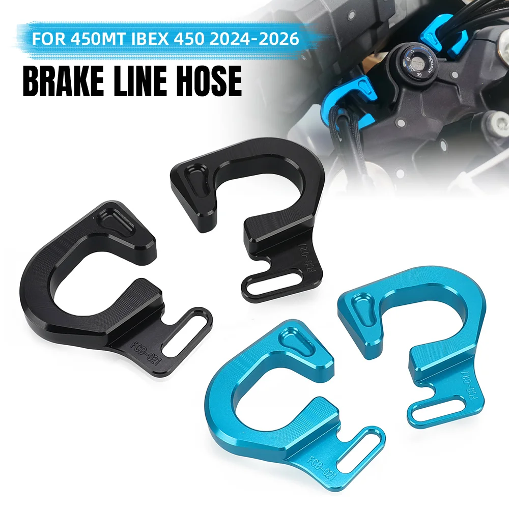 

FOR CFMOTO 450MT Ibex 450 2024-2025-2026 T6061 CNC Aluminium Brake Clutch Cable Line Guide Mount Bracket Motorcycle Accessories