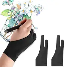 S/M/L 두 손가락 그리기 장갑 태블릿 디지털 보드 터치 스크린 유화 사무용 미술 용품에 대한 안티 터치 방지 오염