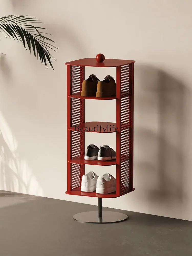 Household door shoe rack multi-layer small apartment designer storage cabinet modern simple shelf