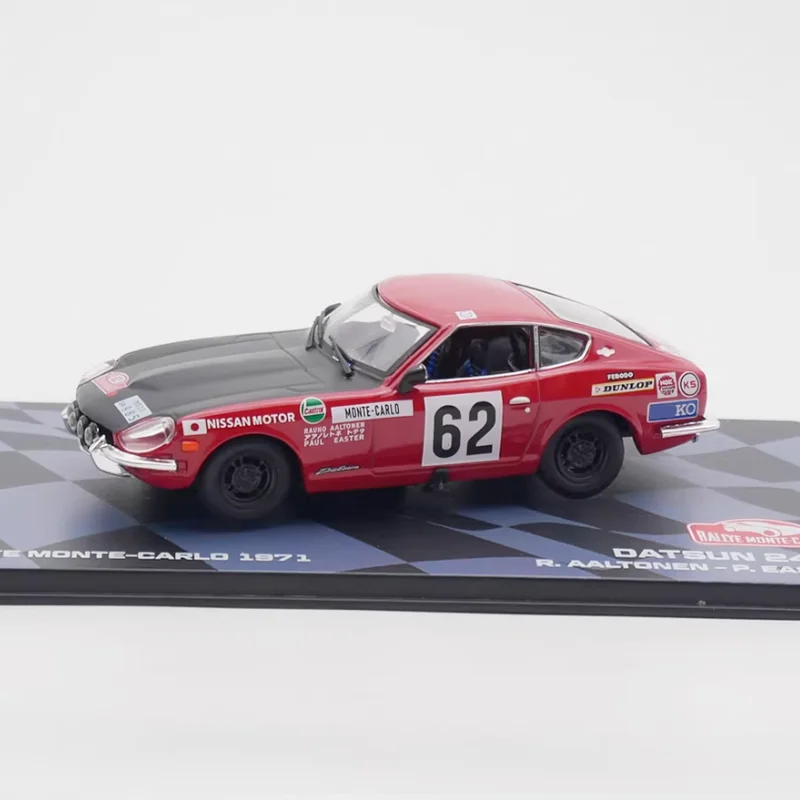 

IXO Diecast 1:43 Scale Datsun 240Z WRC 1971 Alloy Car Model Collection Decoration Boy Gift Static Display