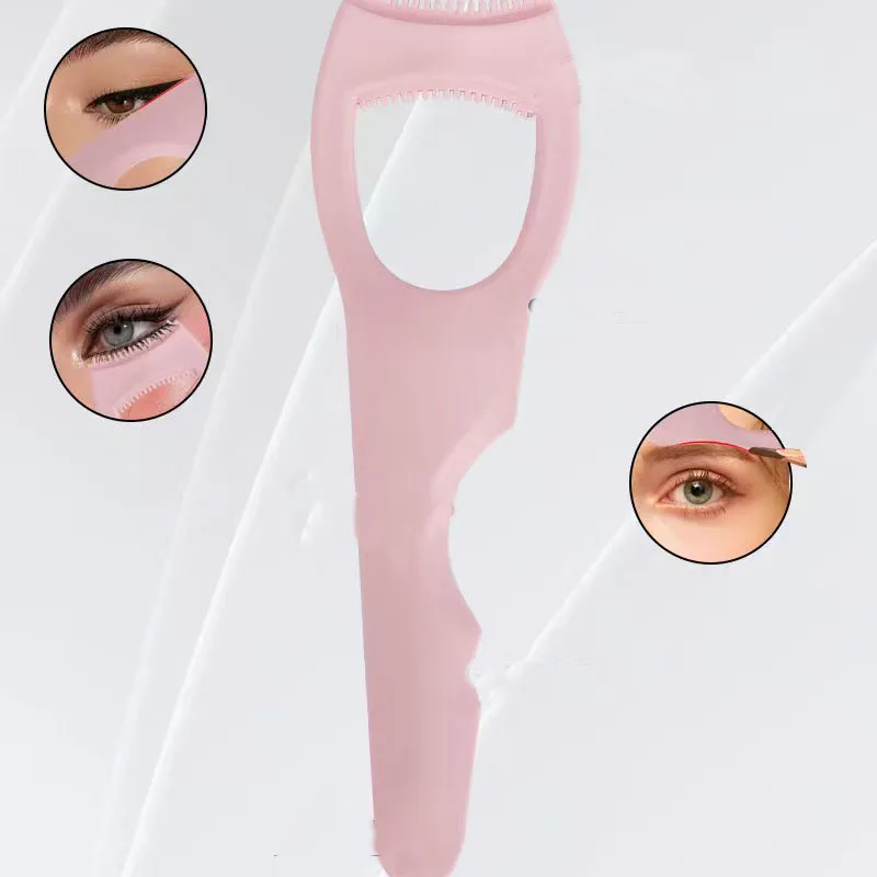 1/3 Uds ayuda para maquillaje de ojos principiante delineador de ojos máscara ayudante delineador de ojos cepillo negro ayudante