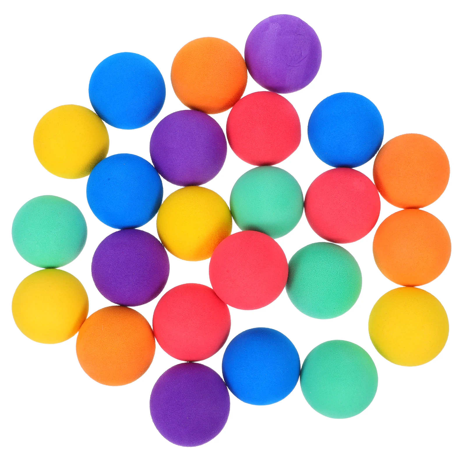 

24pcs Soft EVA Sponge Balls Lightweight Elastic Toys Kids Party Favors Child Coloful Balls Mini Sports Games