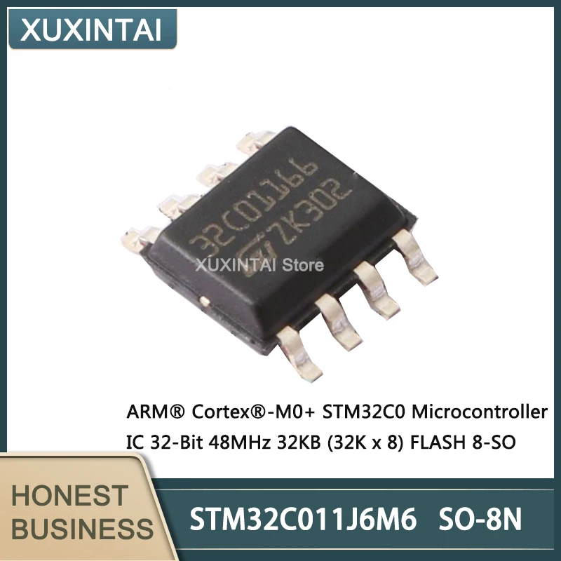 10Pcs/Lot  New Original  STM32C011J6M6  STM32C011   Microcontroller IC 32-Bit 48MHz 32KB (32K x 8) FLASH 8-SOIC