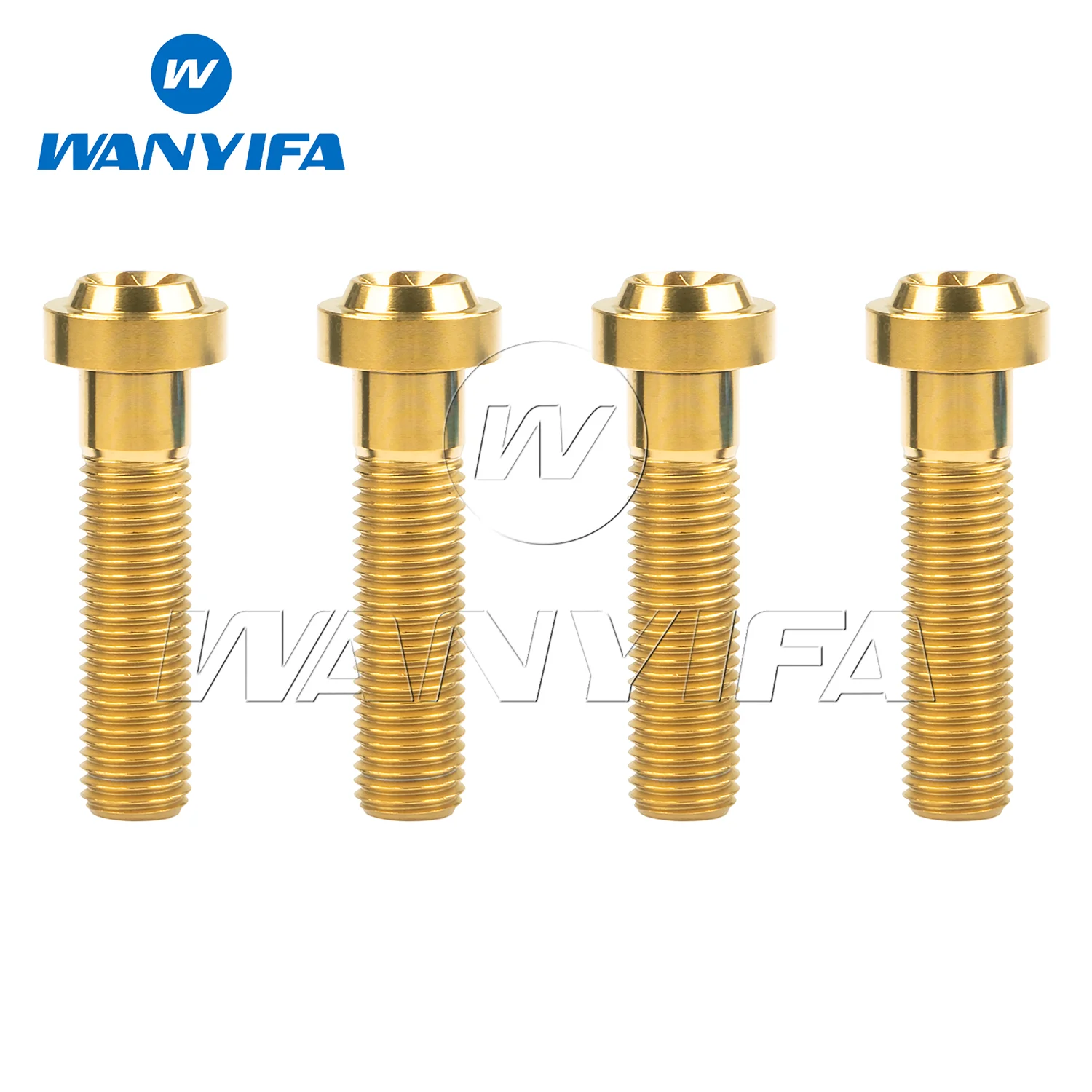 Wanyifa Titanium Bolts M10x20 25 30 35 40 50 60 65mm Flower Head Screws Pitch 1.25/1.5mm T45 for Automotive And Motorcycle Parts