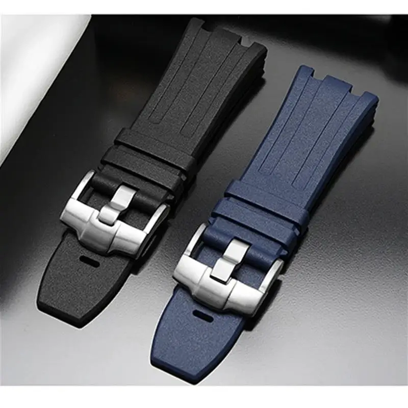 MAISITU Rubber Watchband For Audemars Piguet Watch Strap Men Silicone Wrist Band Bracelet Accessories For 15703 28mm Silicone