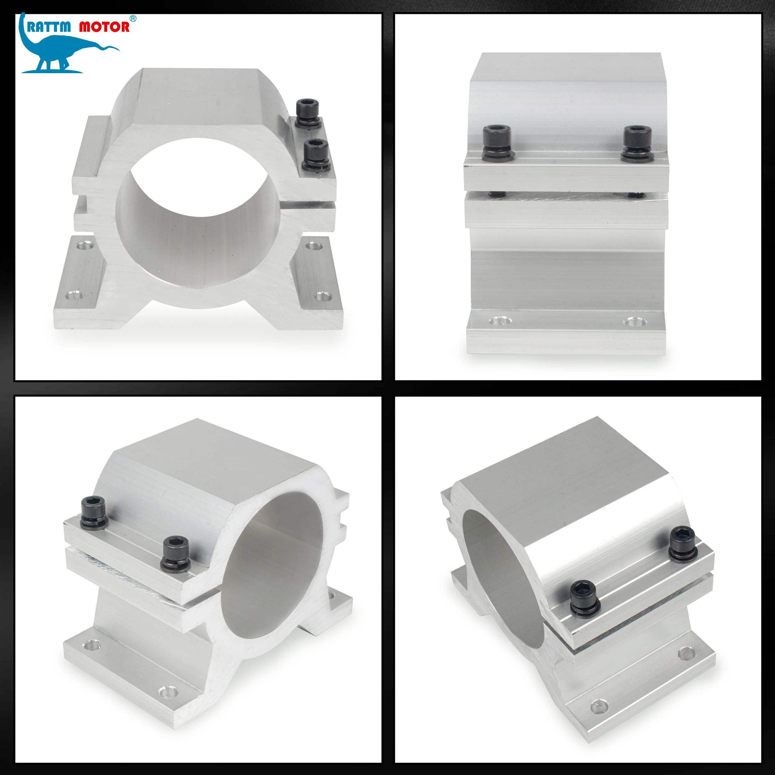 Picture 3: Aluminum profile bracket 65mm Spindle Mount Clamp Fixture Support CNC Accessories Suitable for 6040 Router