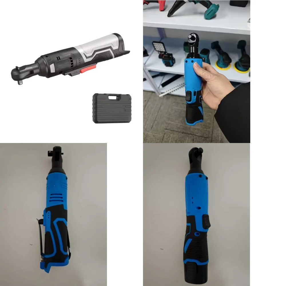 

inch 12V Cordless Electric Ratchet Wrench Right Angle for Car Repair Tools for Screw Nut Industrial Grade Battery