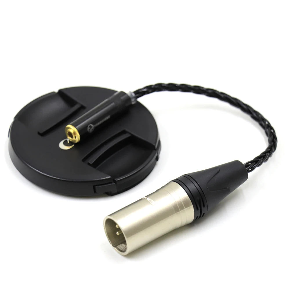 Cavo adattatore Audio Stereo femmina da 4pin XLR bilanciato da maschio a 3.5mm nero da 3.5mm a connettore cavo bilanciato XLR