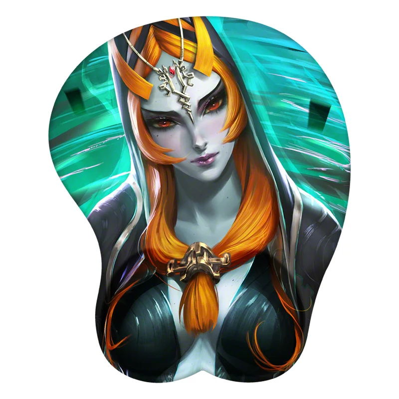 Midna 3D Mouse Pad Anime Mousepad Wrist Rest Silicone Sexy Creative Gaming Mat Gift