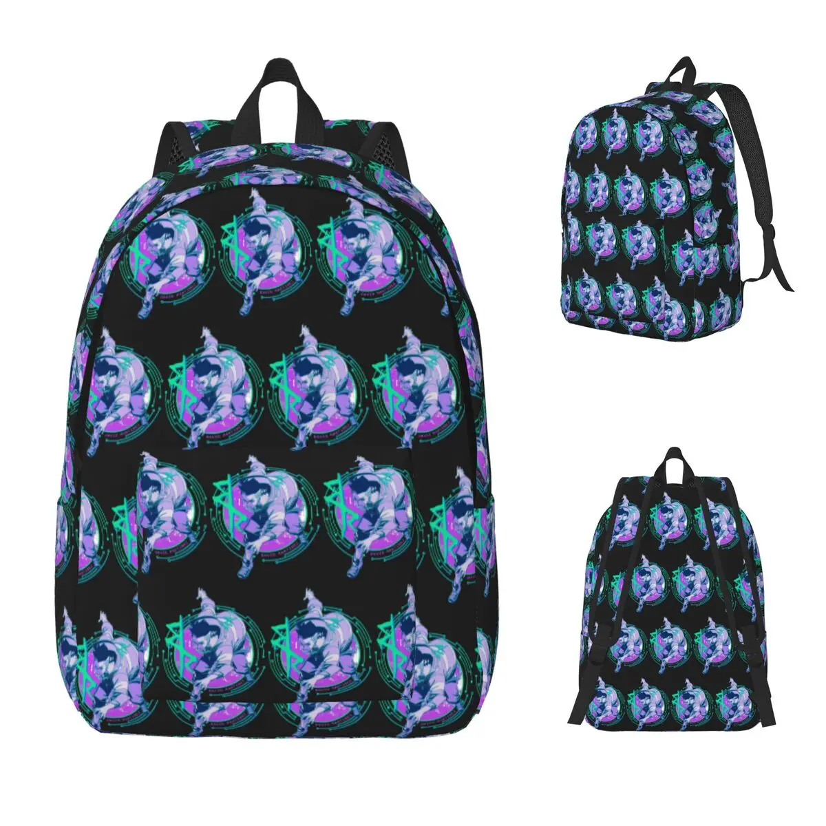 David Cyberpunk Edgerunners C Backpack Daypack Large Capacity Kids BookBag School Bag Shoulder Bags for Men Women
