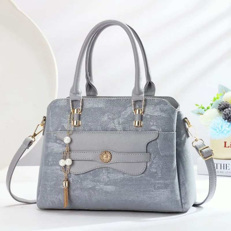 

Классическая женская сумка-тоут, модная винтажная сумка из искусственной кожи, дизайнерская элегантная женская сумка через плечо, сумка-мессенджер.