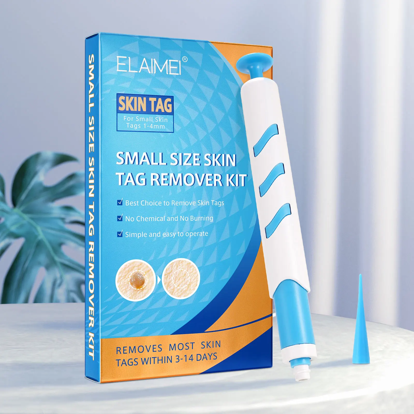 2 In1 Painless Auto Skin Tag Mole Wart Removal Kit Cleaning Tools Face Skin Care Body Wart Dot Treatments Remover Beauty Health