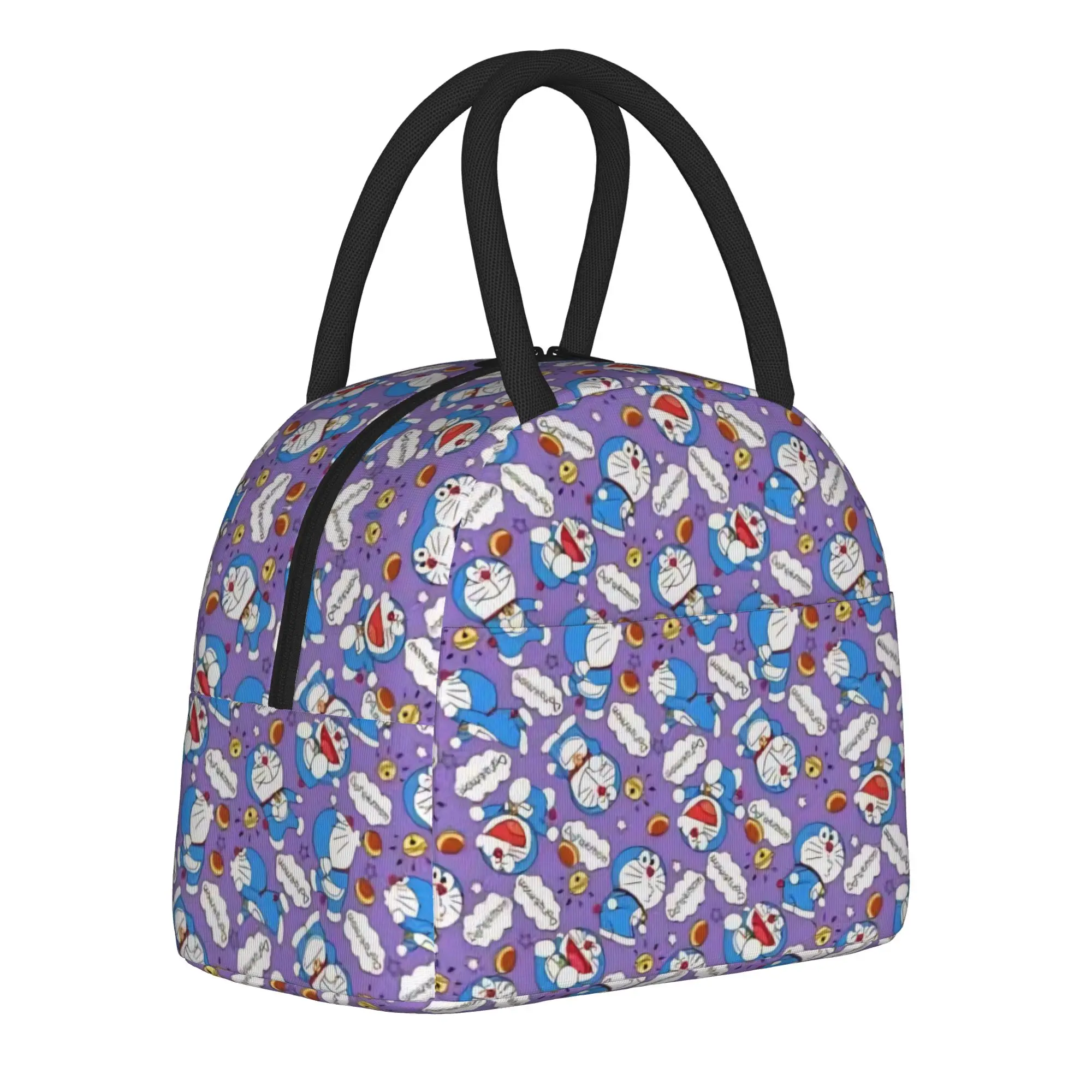 doraemons blue cats cat Accessories Insulated Lunch Bag For Picnic Food Storage Bag Portable Thermal Cooler Lunch Boxes