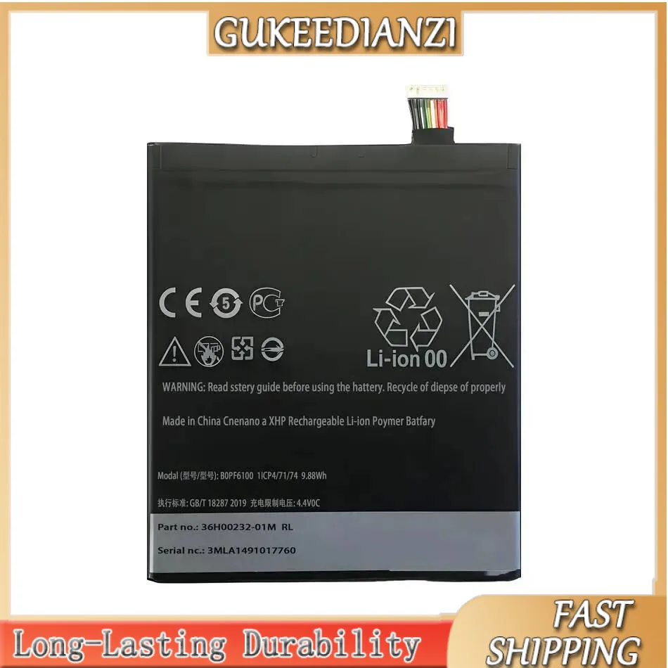 

BOPF6100 безопасный аккумулятор для мобильного телефона емкостью 2600 мАч, премиум-замена для HTC Desire 820 Eye D820u 820Q D820t