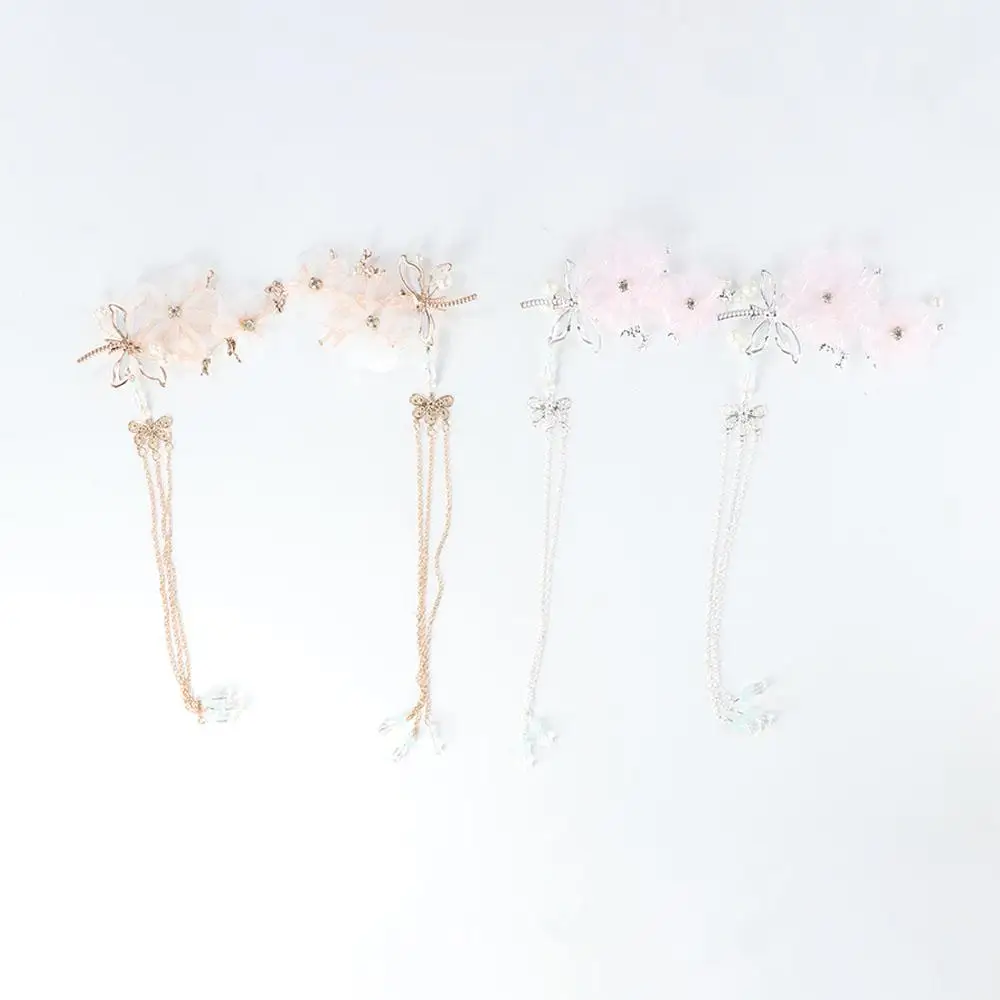 

Wedding Classical Style Traditional HANFU Butterfly Dragonfly Headwear Tassel Hairpin Hair Clips