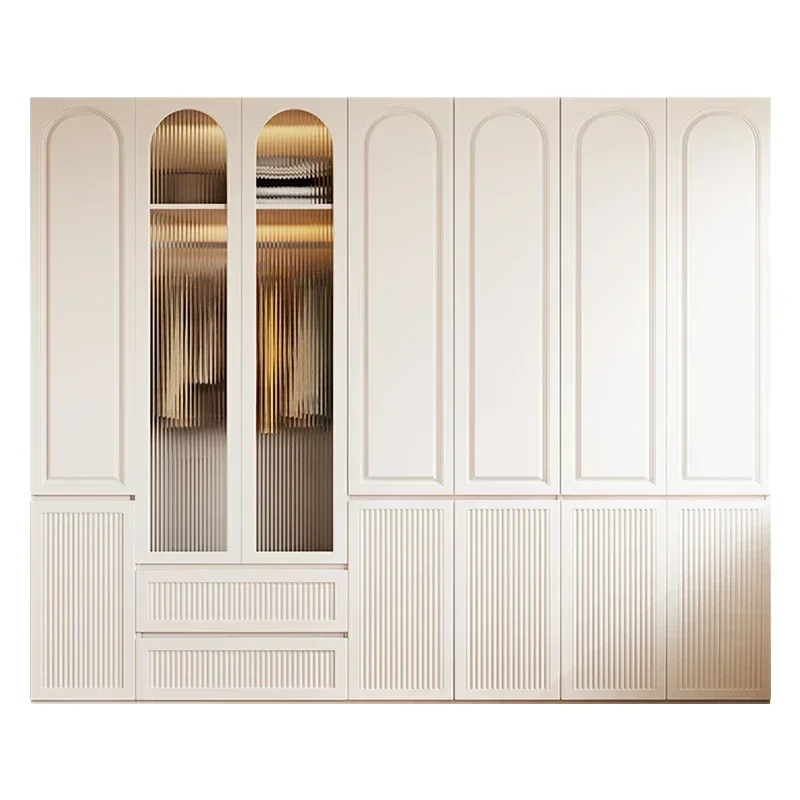Large Nordic Tall Closet Drawers Glass Essentials White Open Wardrobe Organizer Storage Clothes Armario De Ropa Furniture