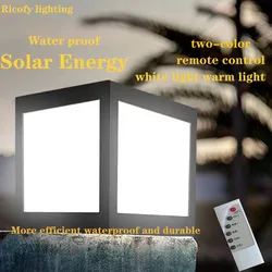 Solar Outdoor Lig Waterproof Pillar Light Solar Energy Powered Column Lamps Decorative Lighting for Outdoor Landscape Villa Lawn