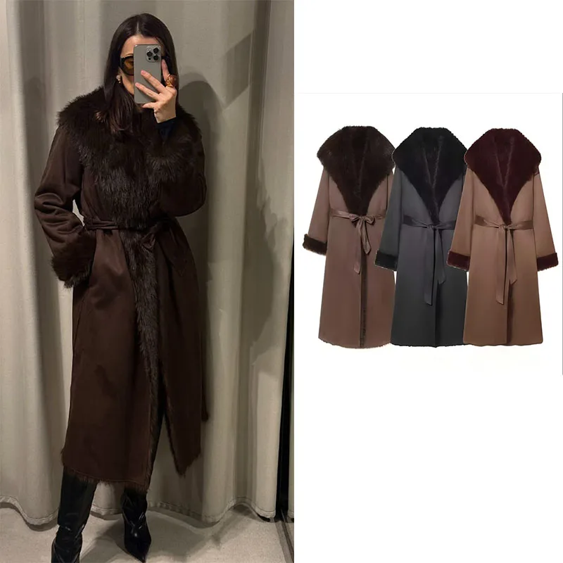 Guobioziy 2026  Winter Coat Sophisticated Minimal Runway Look  Loose Cut Viral Social Media Pick Office Dating Wear Premium