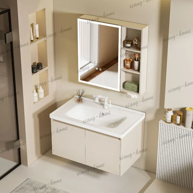 LD Modern Washbasin Bathroom Cabinets Decoration Hotel Indoors Bathroom Cabinets Storage Home Furniture