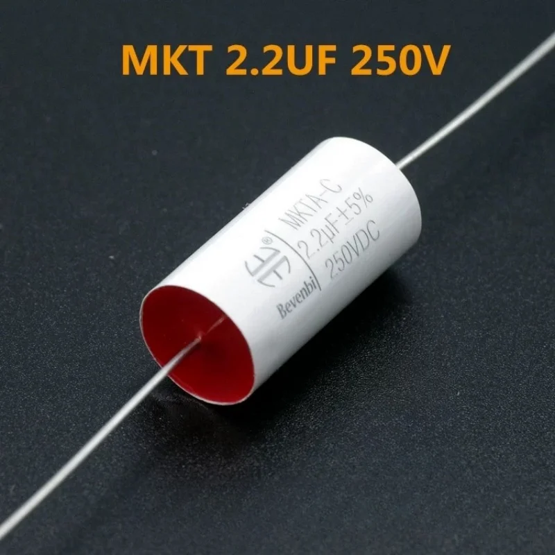 1PCS 2.2/3.3/4.7UF 250V 100V MKT Axial Infinite Thin Film Audio Coupling Crossover Capacitors