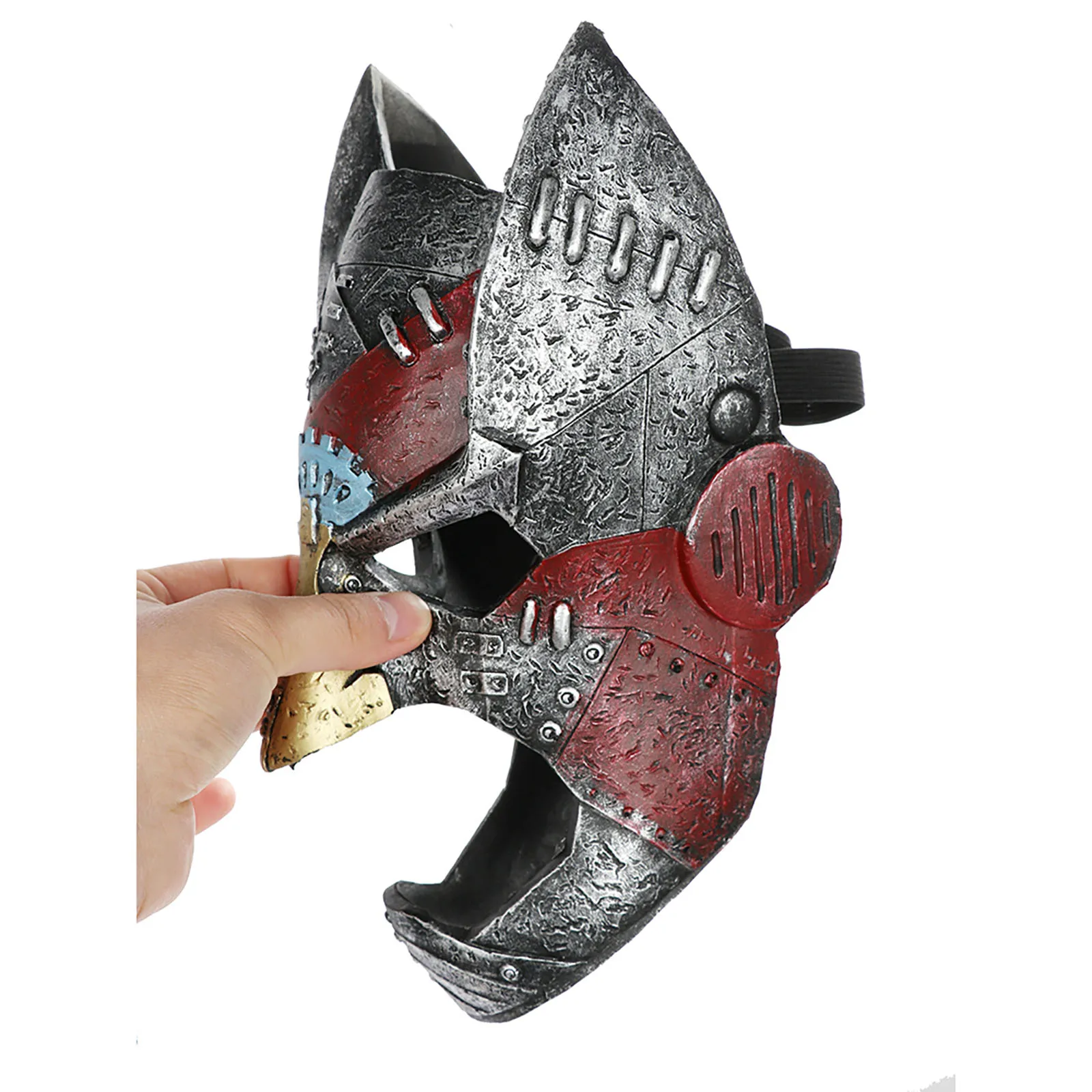 Cosplay Bat Mask Halloween Carnival Parties Costume Anime Roleplay Mask for Teen Adult Punk Style Armor-Up Soft Face Helmet Mask view 4
