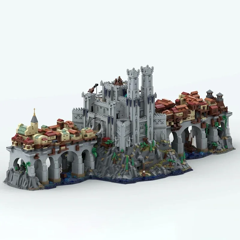 Medieval Castle Model Moc Building Bricks The Game of Castle Gate Model Technology Modular Blocks DIY Set Assembly Game Gifts