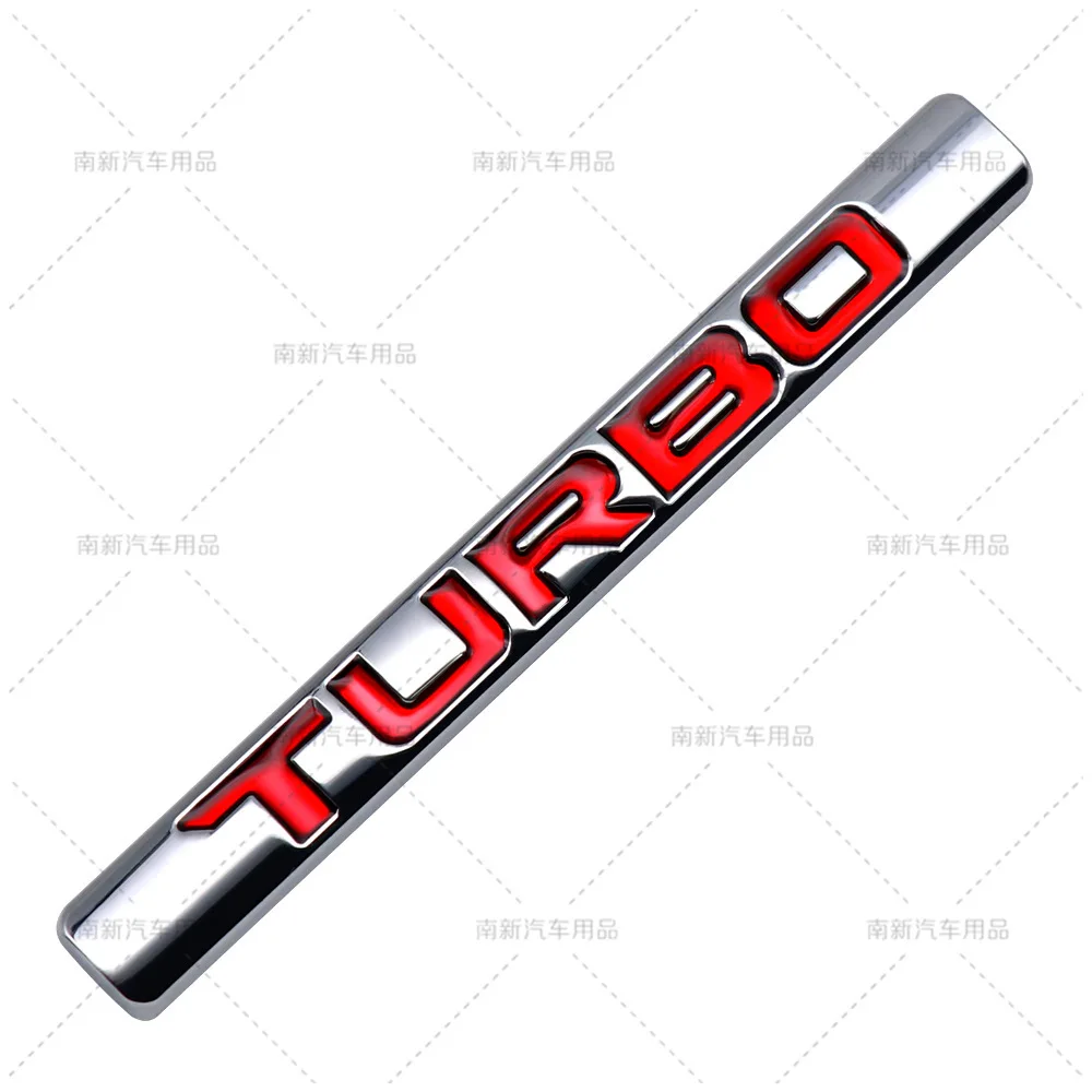 TURBO Metal Letter Emblem Badge Auto Rear Trunk Side Fender Sticker Decal For Honda Civic Accord Car Turbo Styling Accessories
