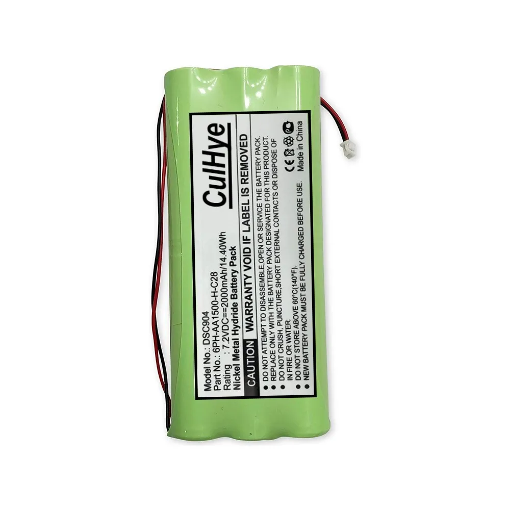Batería de repuesto de 7,2 V Ni-Mh para alarma DSC 6PH-AA1500-H-C28, sistema de seguridad 9047 Powerseries, SCW9045, Sensor directo, 2000mAh