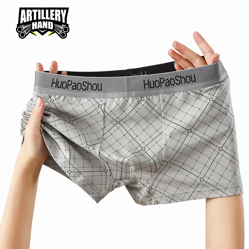 New Printed Cotton Men's Underwear Boxer Shorts Breathable Youth Aro Pants Trend Underpant