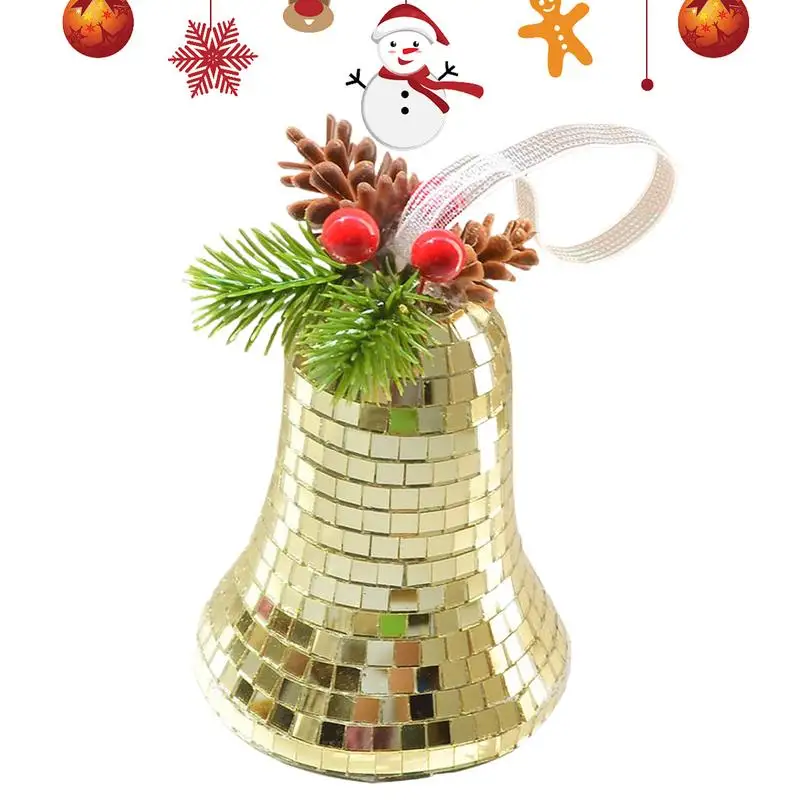 

Christmas Jingle Bells Decor Decorative Bells With Pinecone Cone Christmas Tree Bells Pendants For Festival Crafts Window