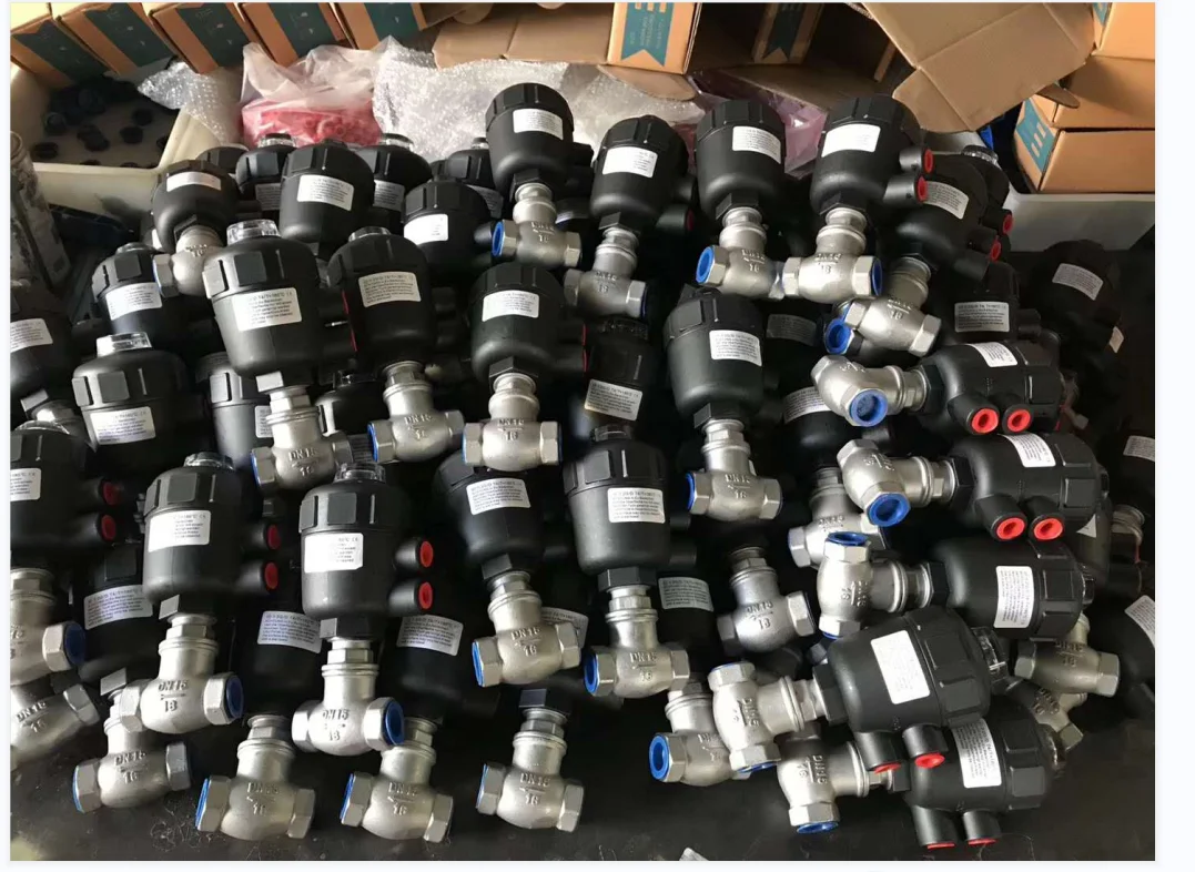 Outstanding DN32 Normally open pneumatic angle seat air compressors spare parts