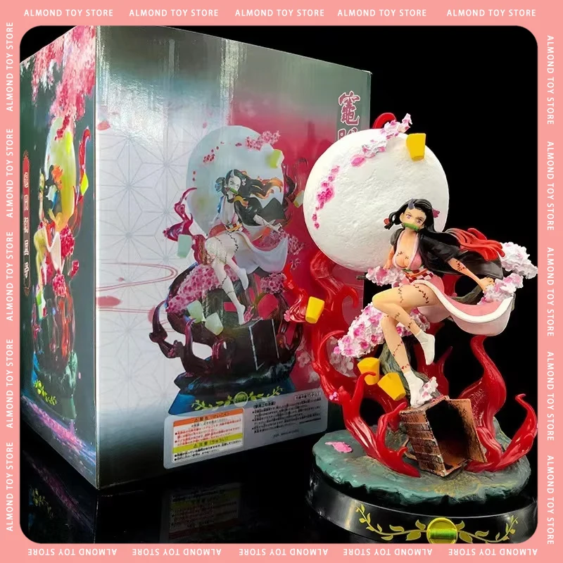 

32cm Demon Slayer Anime Figure Kamado Nezuko Gk Statue Adult Demon Action Pvc Model Collectible Children'S Toys Gifts ﻿