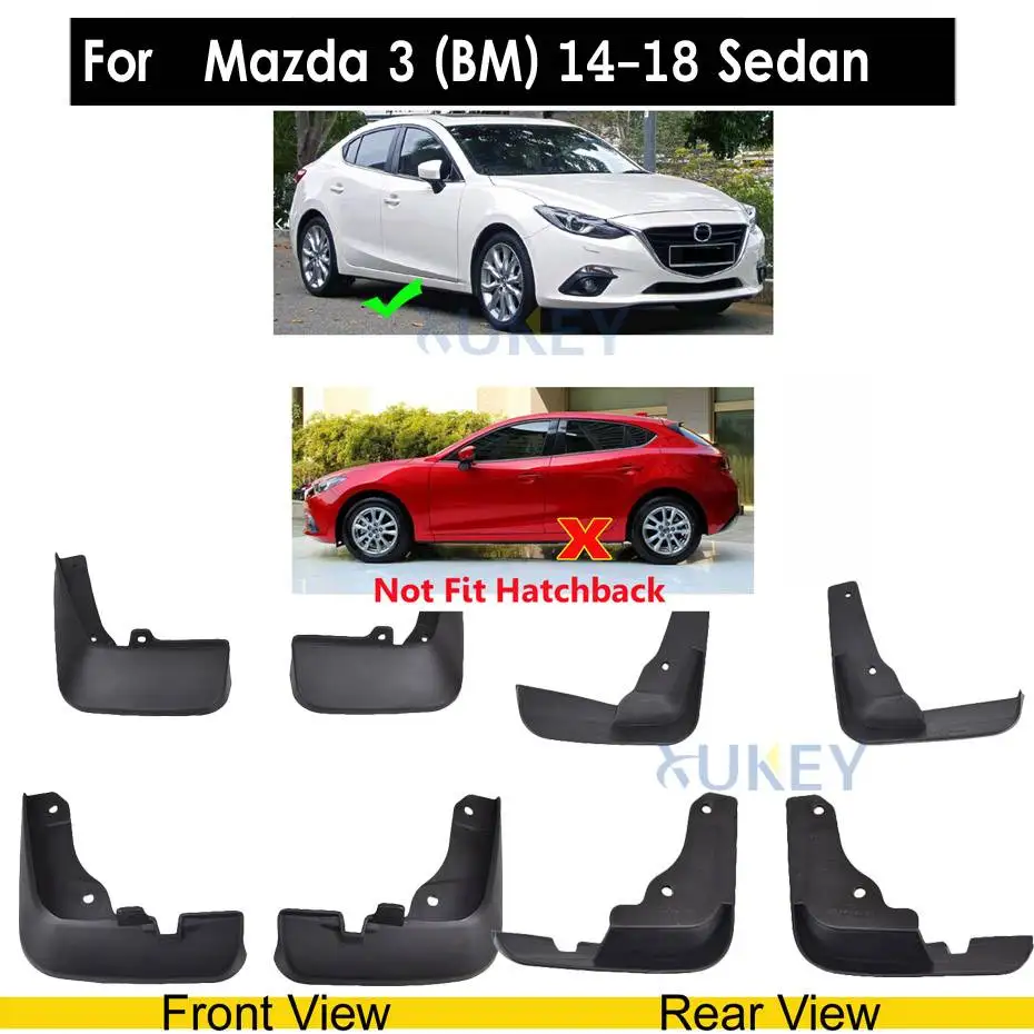 Car Fender Mud Flaps For Mazda 2 DE Mazda 3 BL BM BP Mazda 6 GG GH GJ 2019 2020 Mud Flap Cover Side Skirts Splash Guard Mudflaps