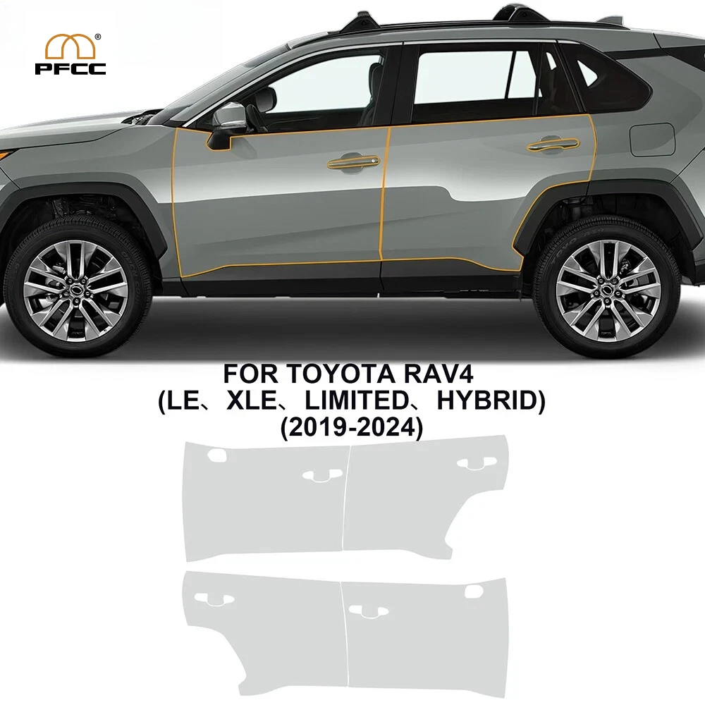 

Pre-cut TPU Paint Protection Film For Toyota RAV4 Hybrid XA50 2019-2025 Clear PPF Anti-scratch Car Body Self-Healing Resistant