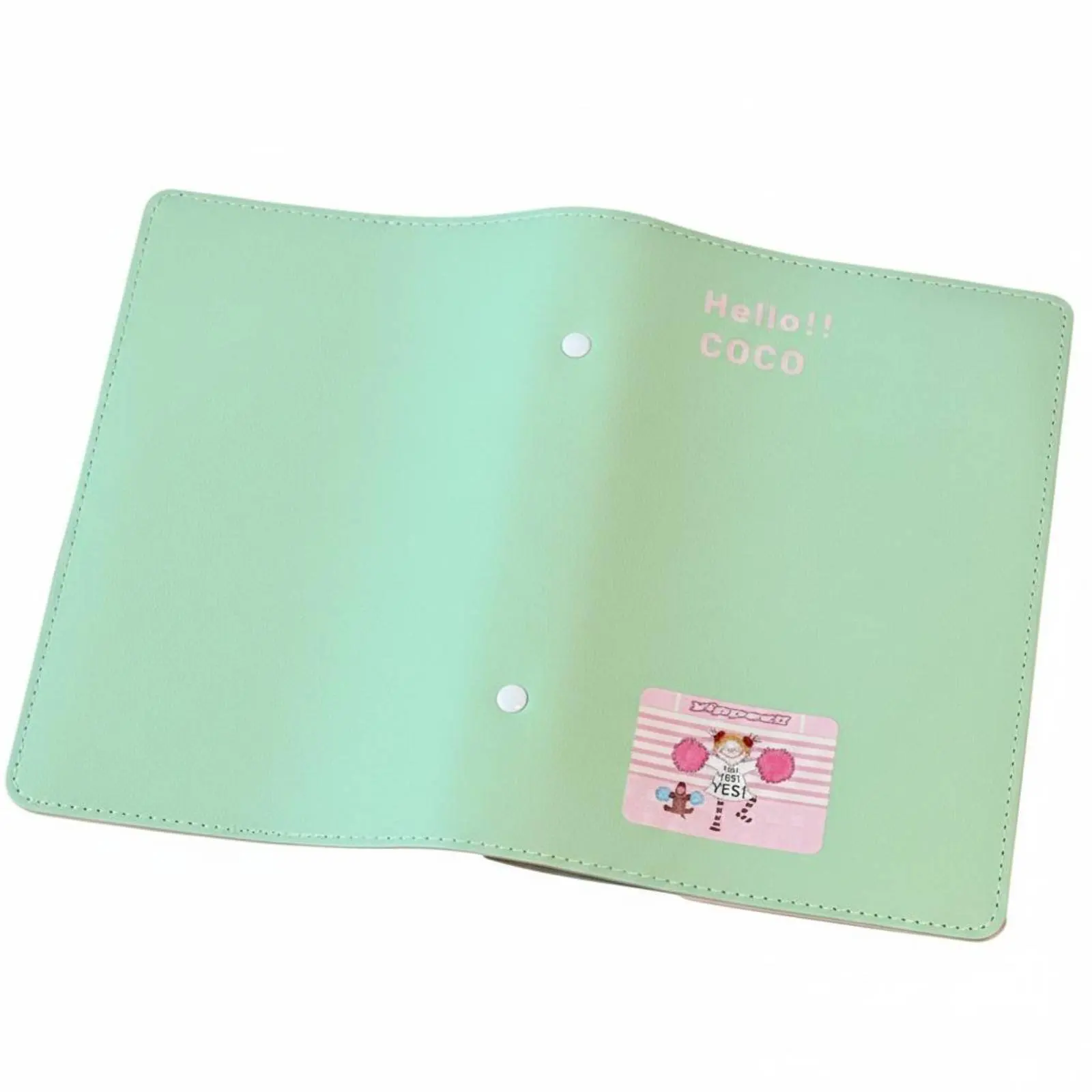 Cuaderno con Cubierta de Cuero PU, Carpeta Recargable A6, Diario para Estudiantes, Color Oliva, Diseño Atractivo, Páginas de Colores