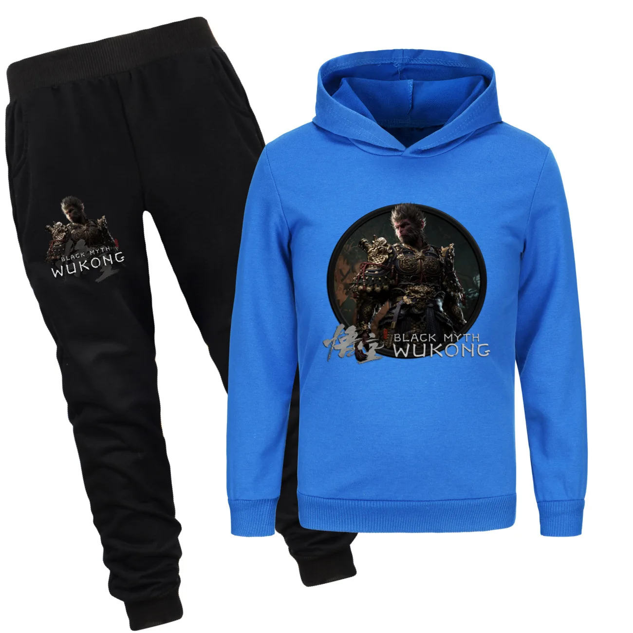 Game Black Myth Wukong Kids Clothing Set Girls Cartoon Casual Hoodie+Pants 2pcs Suits Child Sportswear Sets Teen Boys Tracksuits