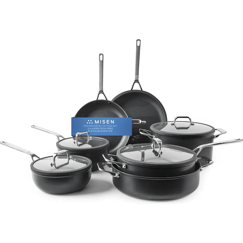 

Nonstick Frying Pan Set-8,10,12 Inch Skillets for Cooking Eggs,Omelettes - Induction Ready, Dishwasher Safe, Non-Stick Fry Pans