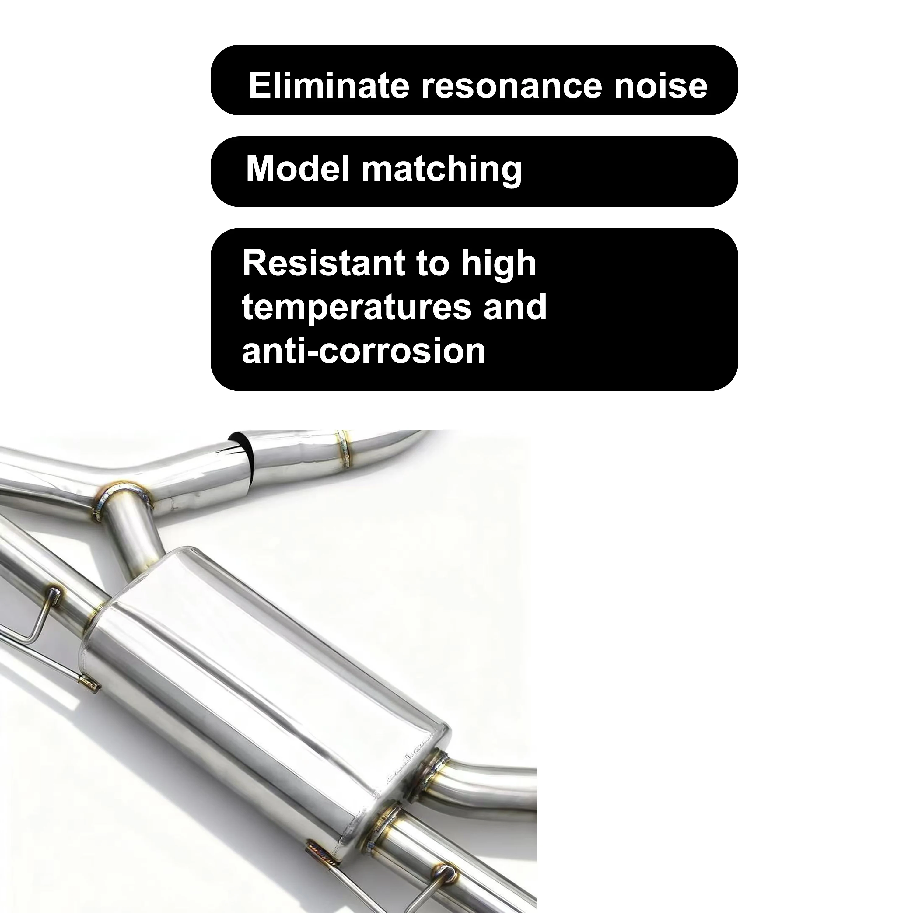ACE Hochleistungs-SUS304 Valvetronic Schalldämpfer Catback-Auspuffanlage für BMW M850 M850i G14 G15 G16 4.4T Klappenauspuffsysteme – Detail 7