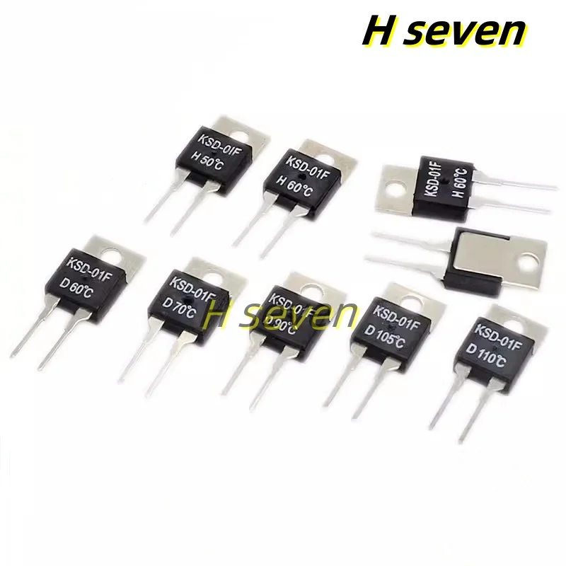 5pcs/lot KSD-01F 40~150 Degree Celsius Normally Open Close Temperature Switch Thermostat Thermal Protector TO-220