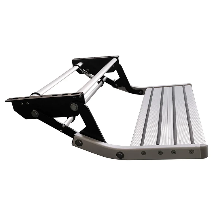 OEM Factory-Supplied Single Step Aluminum Folding Stairs RV Parts & Accessories