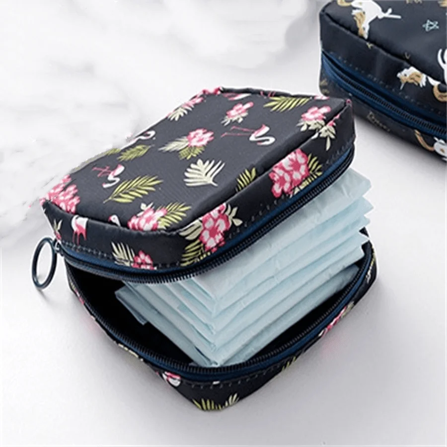 1pc Large Capacity Sanitary Pad Pouch Portable Hygiene Organizer Bag