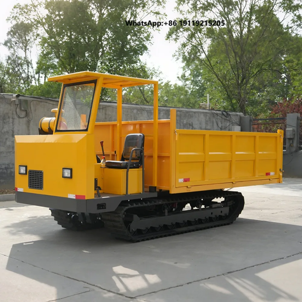 Chinese Factory Crawler Dumper Euro 5 CE EPA Construction Garden Dump Truck Agriculture Automatic Unloading Dumper